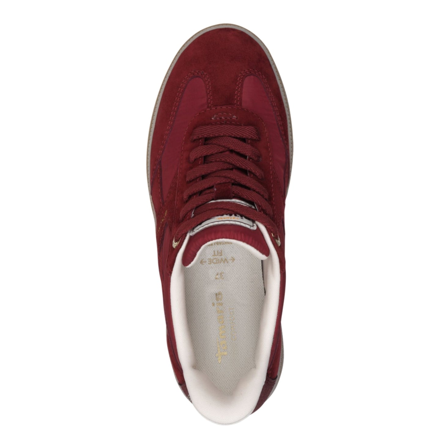Tamaris Wide Fit 8-83708-47-535 Cranberry γυναικεία sneakers πάνω όψη