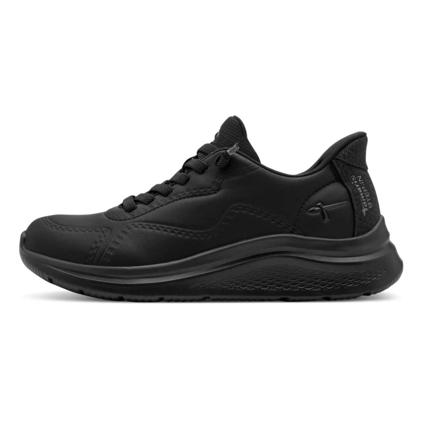 Tamaris Wide Fit 8-83730-45-001 Black γυναικεία sneakers πλάγια έξω
