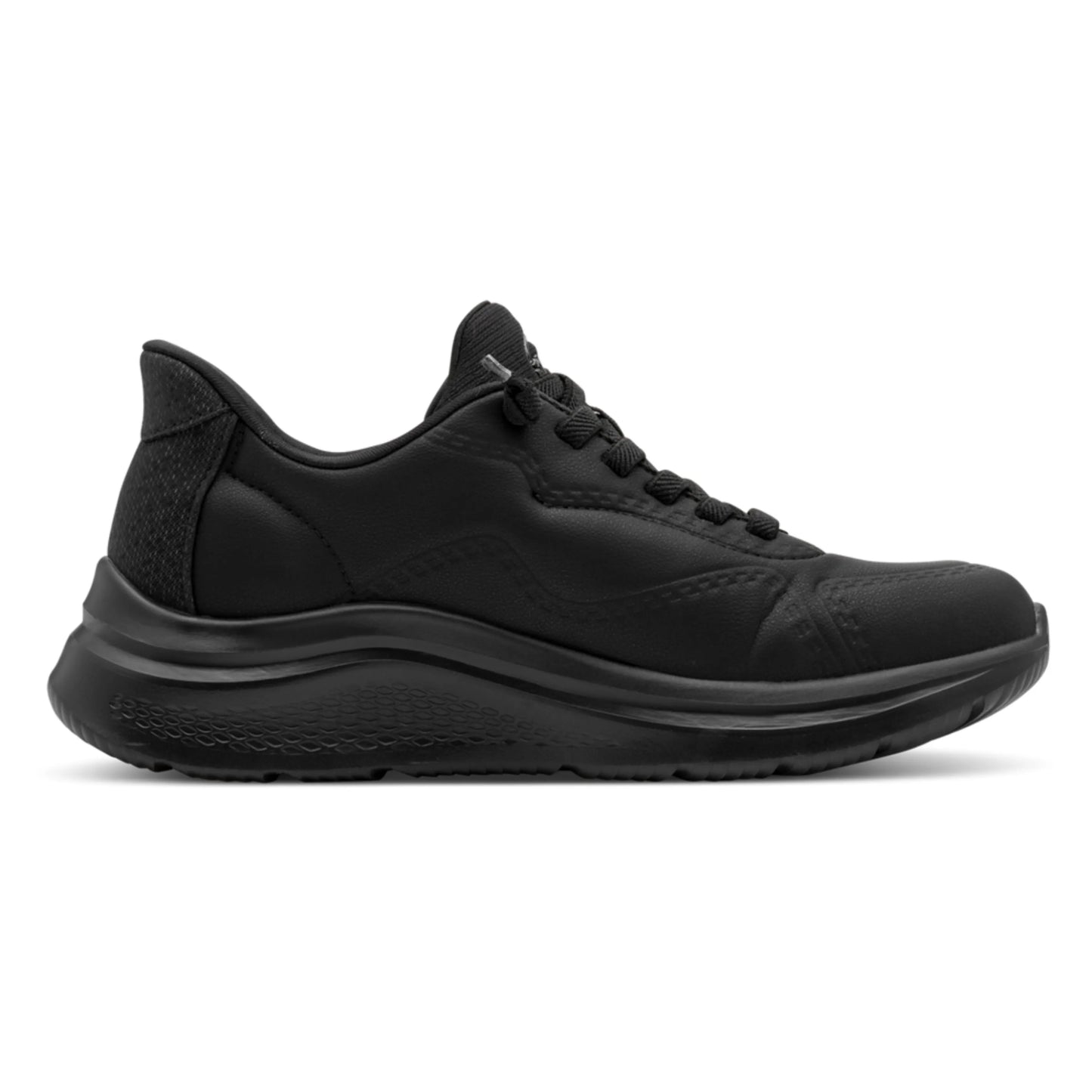 Tamaris Wide Fit 8-83730-45-001 Black γυναικεία sneakers πλάγια μέσα