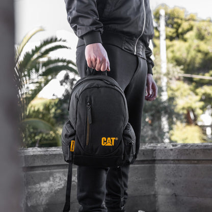 Caterpillar Mini Μαύρο Υφασμάτινο Σακίδιο Πλάτης Unisex_83993_01