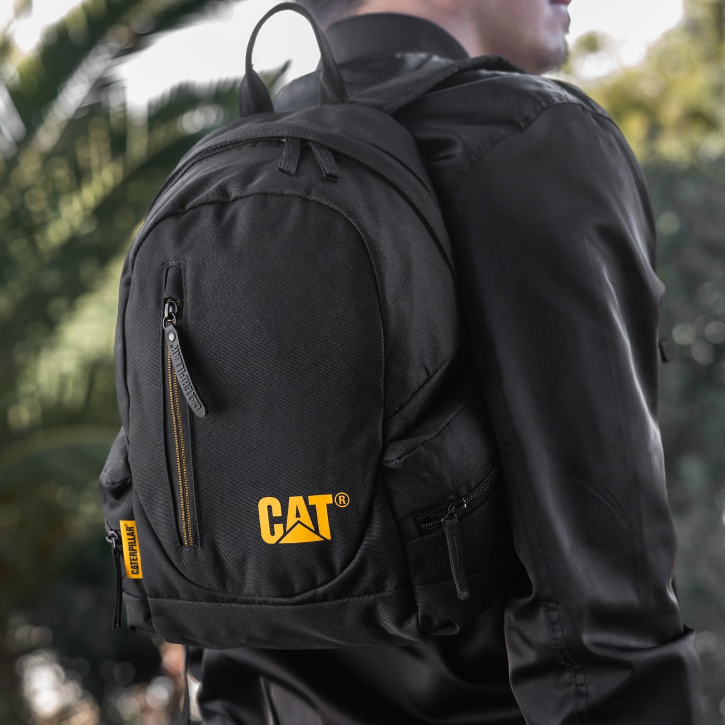 Caterpillar Mini Μαύρο Υφασμάτινο Σακίδιο Πλάτης Unisex_83993_01