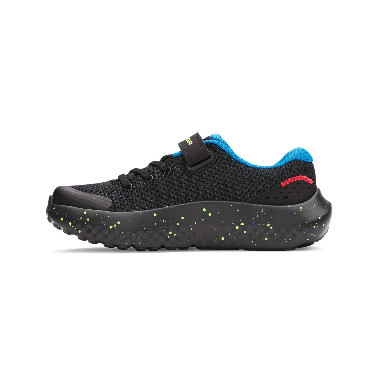 Under Armour BPS Surge 4 AC Παιδικό Αθλητικό Μαύρο - Κίτρινο