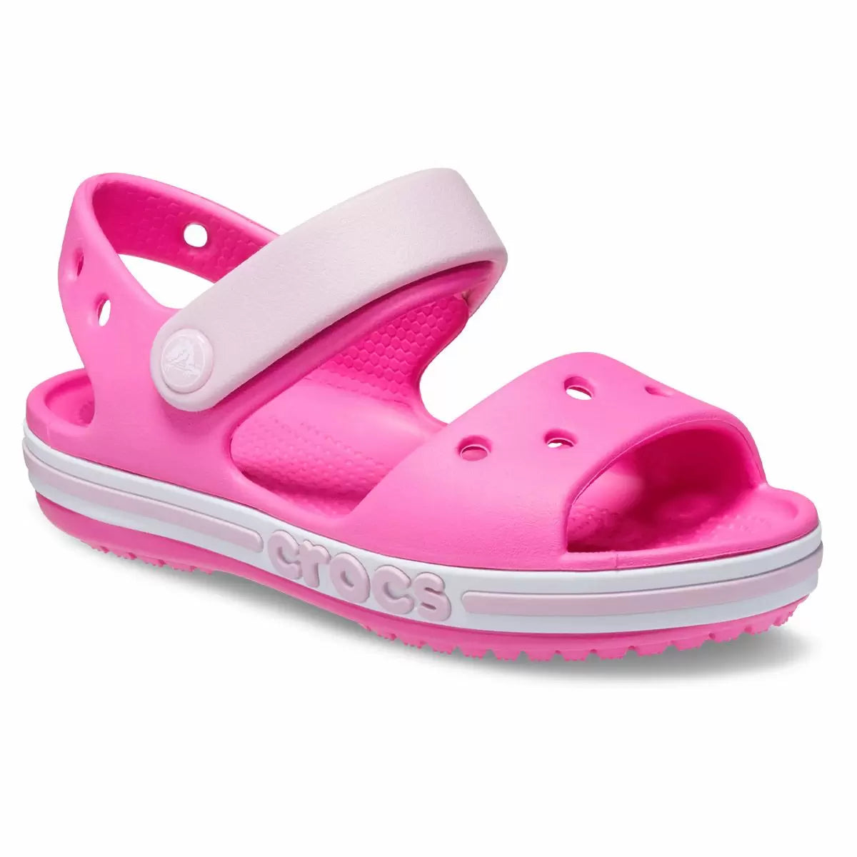 Crocs Bayband Sandal K Ανατομικό Παιδικό Σανδάλι Ροζ