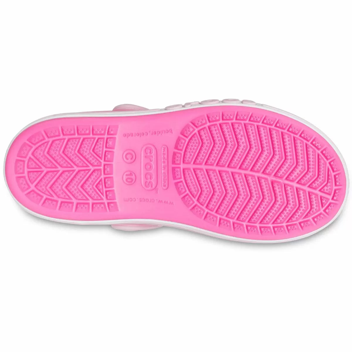 Crocs Bayband Sandal K Ανατομικό Παιδικό Σανδάλι Ροζ