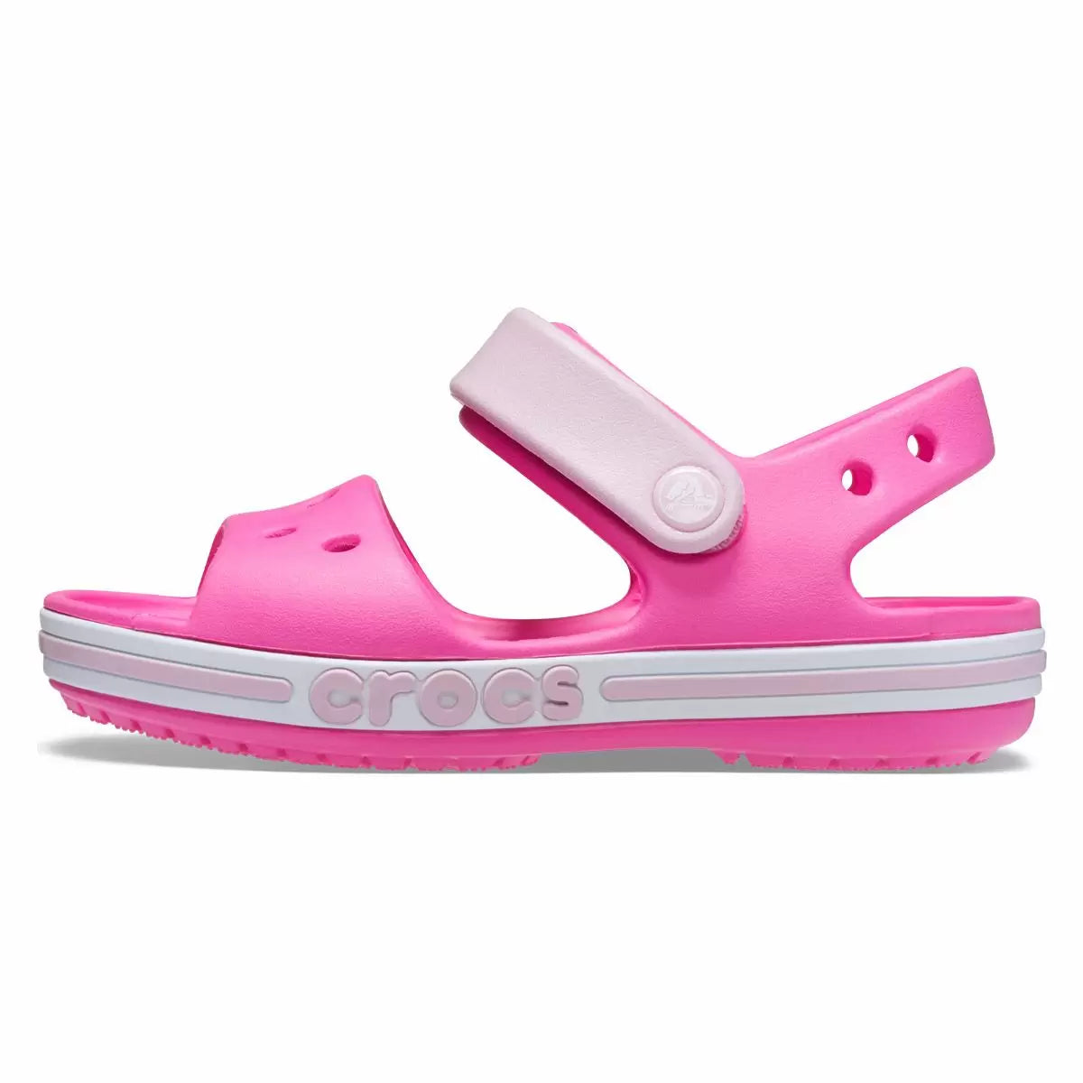 Crocs Bayband Sandal K Ανατομικό Παιδικό Σανδάλι Ροζ