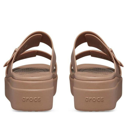 CROCS™ Brooklyn Buckle Ανατομική Γυναικεία Πλατφόρμα Latte