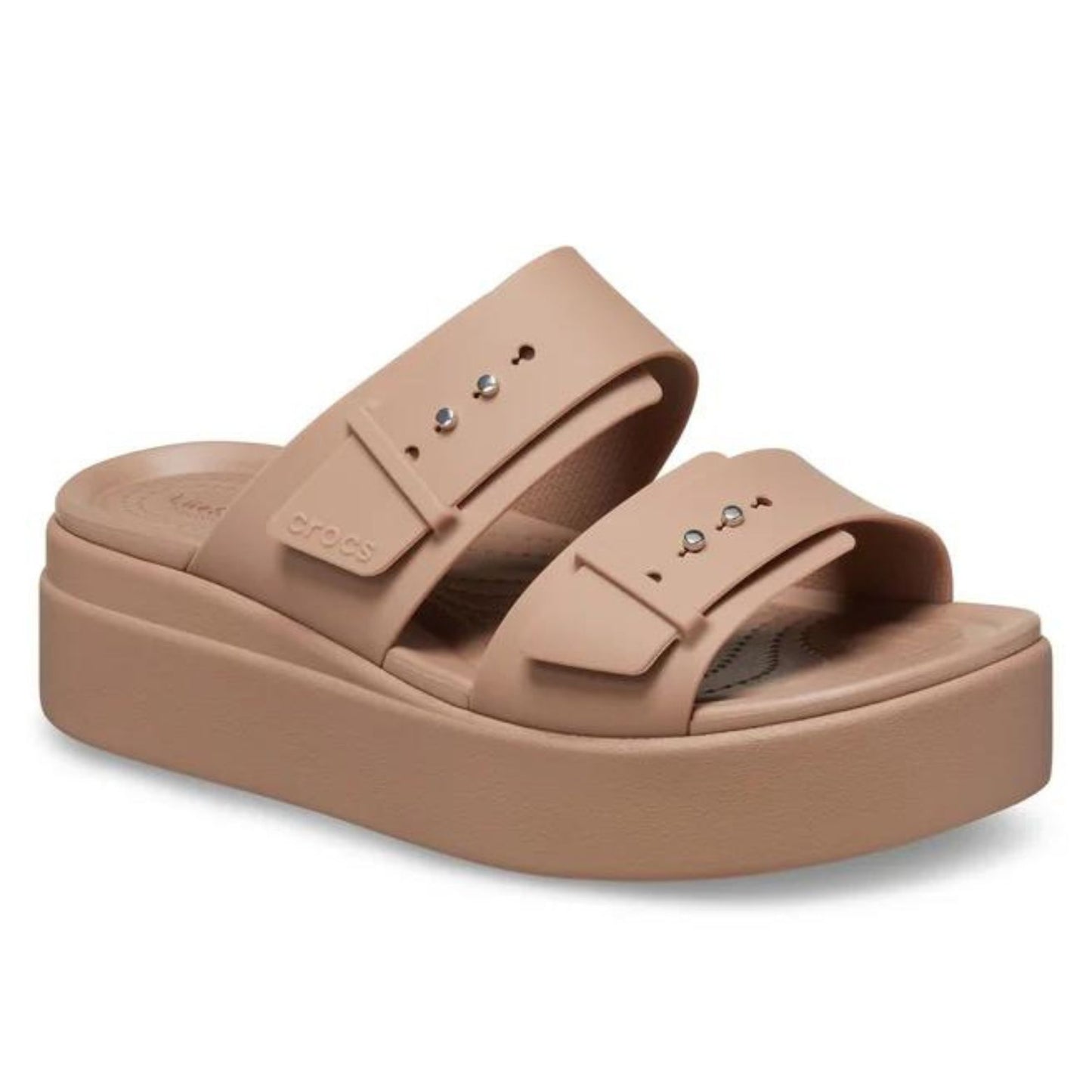 CROCS™ Brooklyn Buckle Ανατομική Γυναικεία Πλατφόρμα Latte