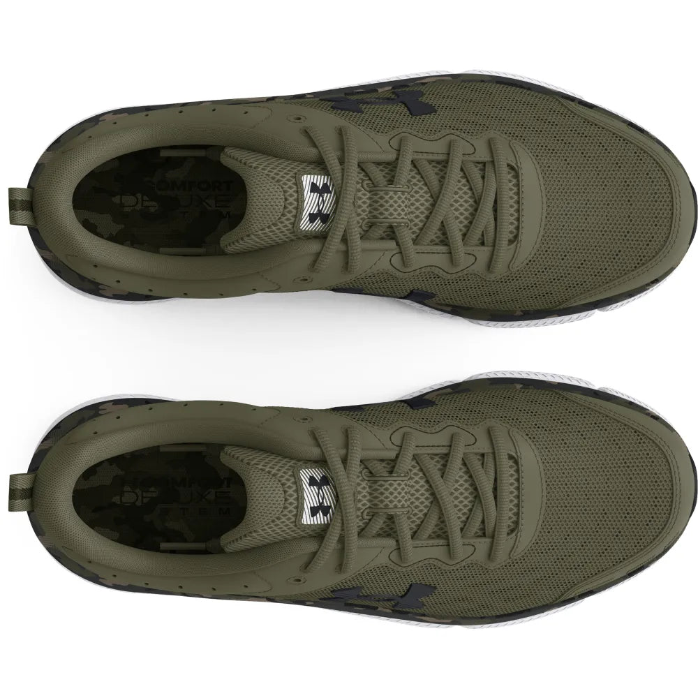 Under Armour Charged Assert 10 Camo Ανδρικό Αθήτικό Πράσινο