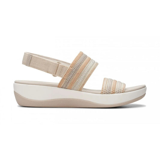 Clarks Arla Stroll -  Γυναικείο Ανατομικό Πέδιλο Μπεζ