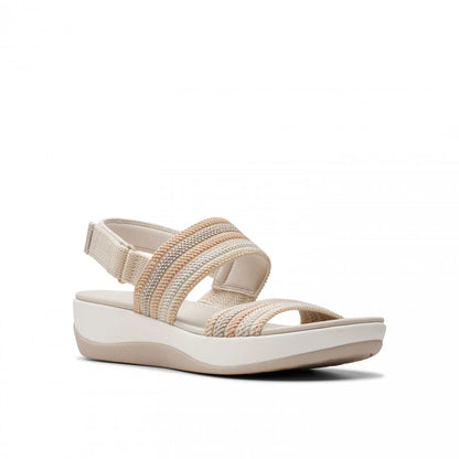 Clarks Arla Stroll -  Γυναικείο Ανατομικό Πέδιλο Μπεζ