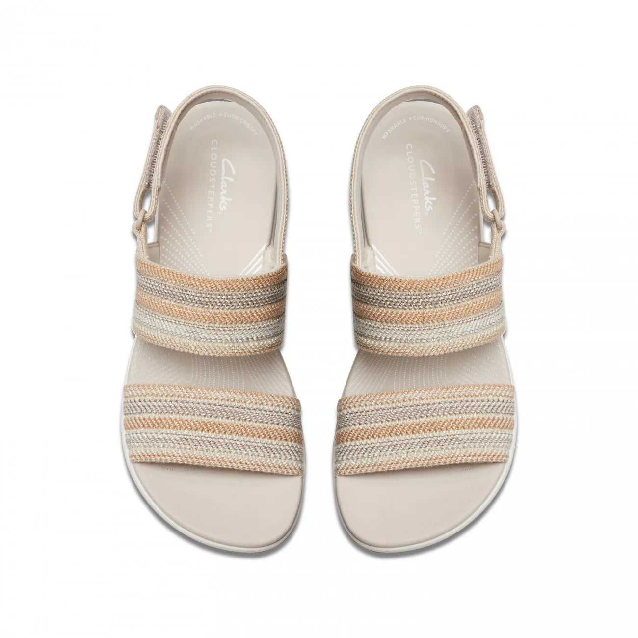 Clarks Arla Stroll -  Γυναικείο Ανατομικό Πέδιλο Μπεζ