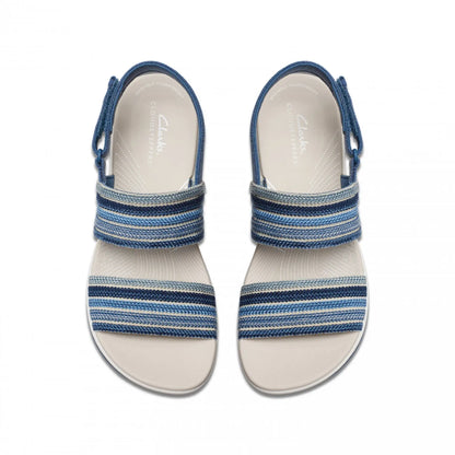 Clarks Arla Stroll -  Γυναικείο Ανατομικό Πέδιλο Μπλε