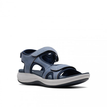 Clarks Mira Bay - Γυναικείο Ανατομικό Σανδάλι Denim Blue