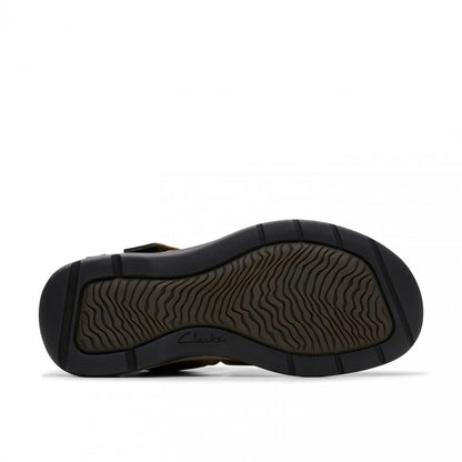 Clarks Saltway Cove - Ανδρικό Δερμάτινο Σανδάλι Σκούρο Καφέ