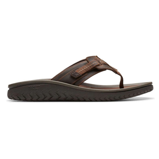 Clarks Wesley Sun - Ανδρική Ανατομική Δερμάτινη Σαγιονάρα Καφέ