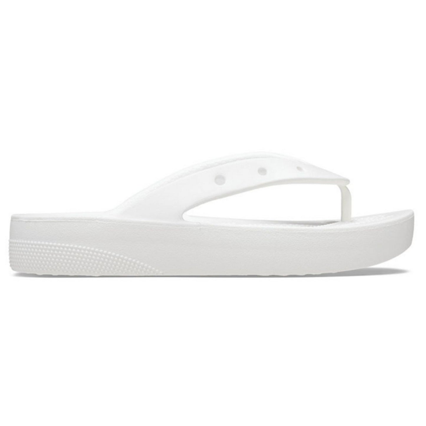 CROCS™ Classic Platform Flip Ανατομική Γυναικεία Σαγιονάρα White 100