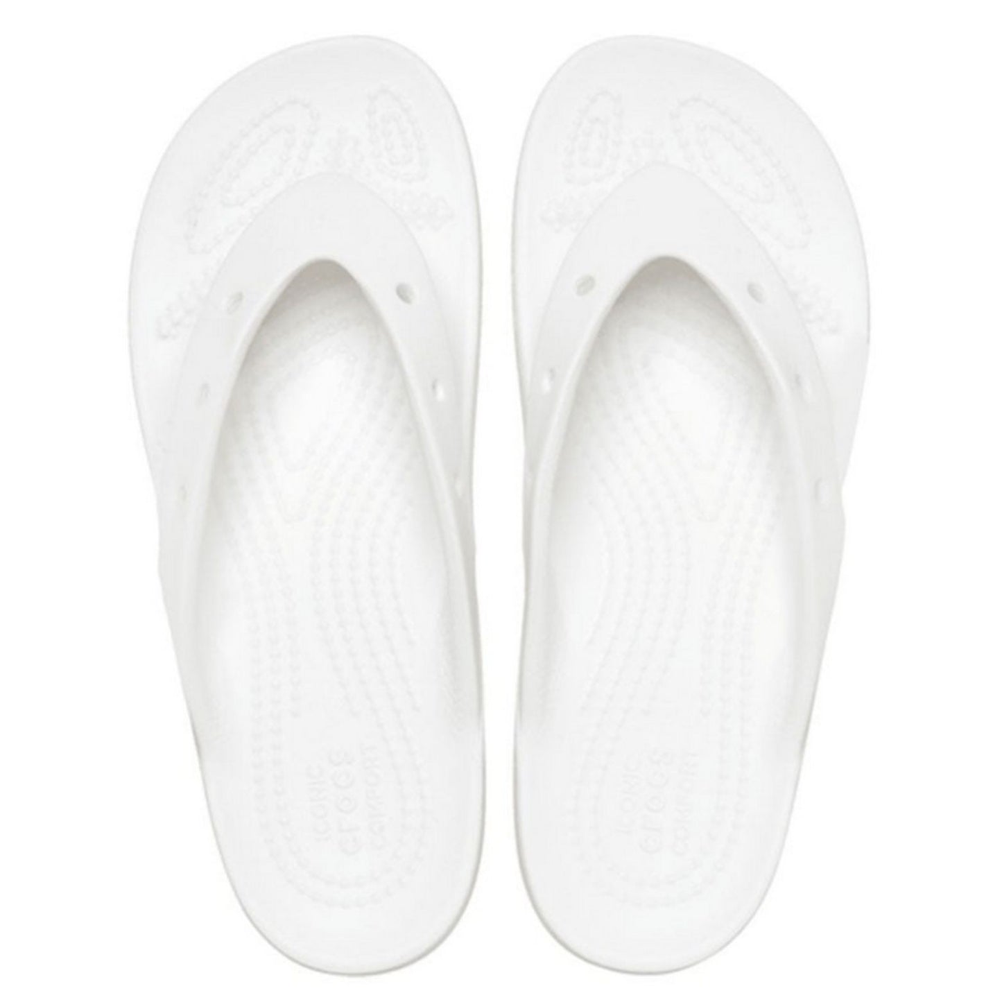 CROCS™ Classic Platform Flip Ανατομική Γυναικεία Σαγιονάρα White 100