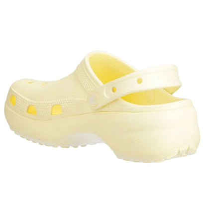 CROCS™ Classic Platform Clog Γυναικείο Ψηλό Σαμπό Buttermilk