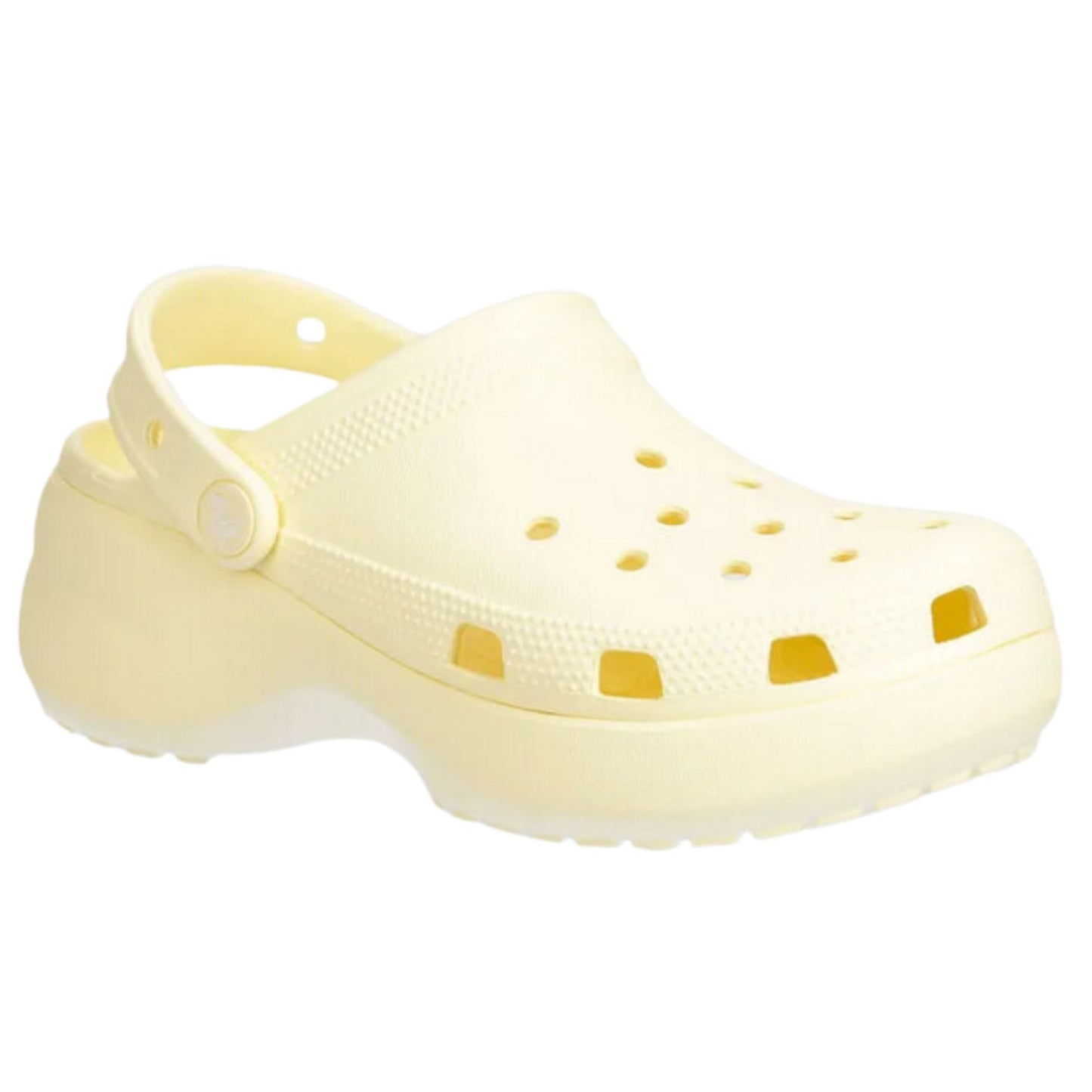 CROCS™ Classic Platform Clog Γυναικείο Ψηλό Σαμπό Buttermilk