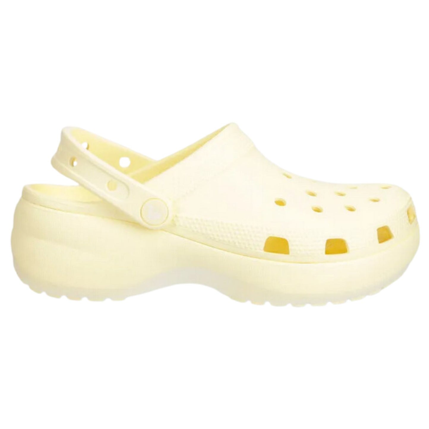 CROCS™ Classic Platform Clog Γυναικείο Ψηλό Σαμπό Buttermilk