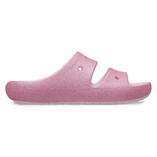 Crocs Classic Glitter Sandal v2 K Ανατομικό Σανδάλι Pink Milk 6ZW