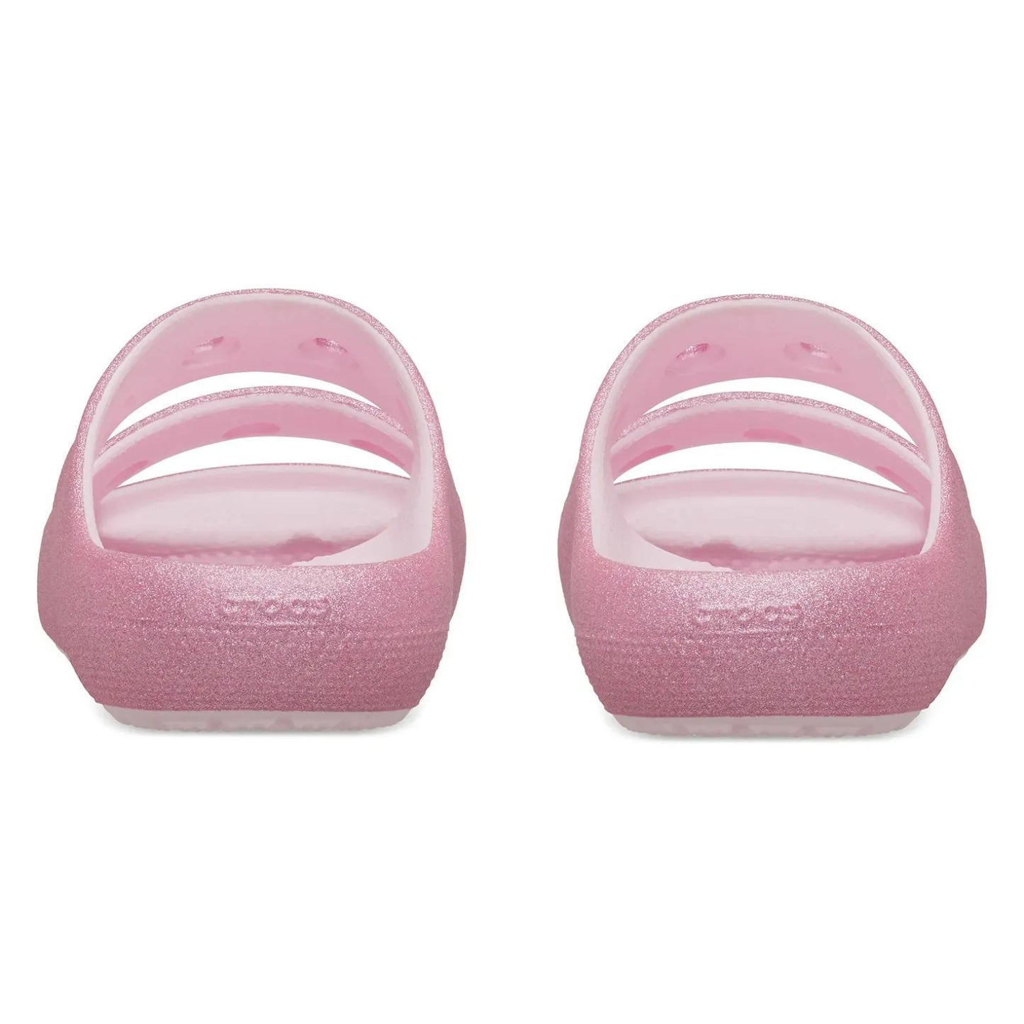 Crocs Classic Glitter Sandal v2 K Ανατομικό Σανδάλι Pink Milk 6ZW