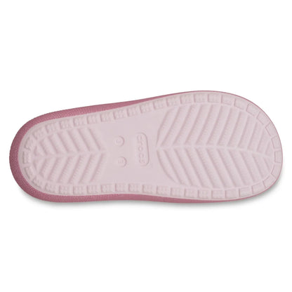 Crocs Classic Glitter Sandal v2 K Ανατομικό Σανδάλι Pink Milk 6ZW