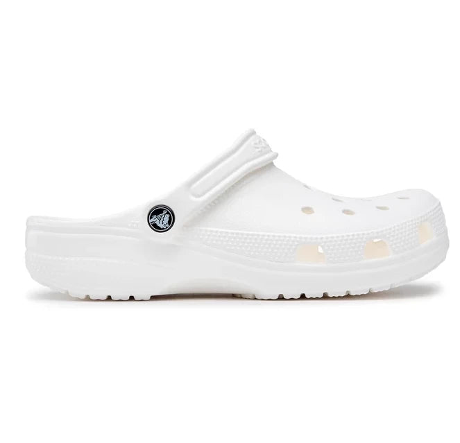 Crocs Classic Clog Ανατομικό Unisex Σαμπό Λευκό 100