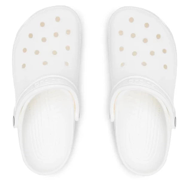 Crocs Classic Clog Ανατομικό Unisex Σαμπό Λευκό 100