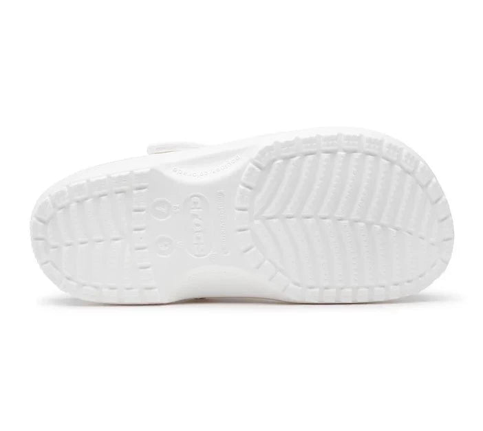 Crocs Classic Clog Ανατομικό Unisex Σαμπό Λευκό 100