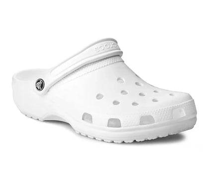 Crocs Classic Clog Ανατομικό Unisex Σαμπό Λευκό 100