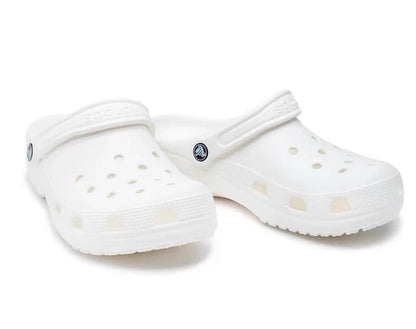 Crocs Classic Clog Ανατομικό Unisex Σαμπό Λευκό 100