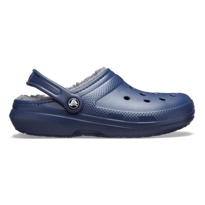 Crocs Classic Lined Clog Unisex Ανατομικό Σαμπό Μπλε Με Γούνα 459