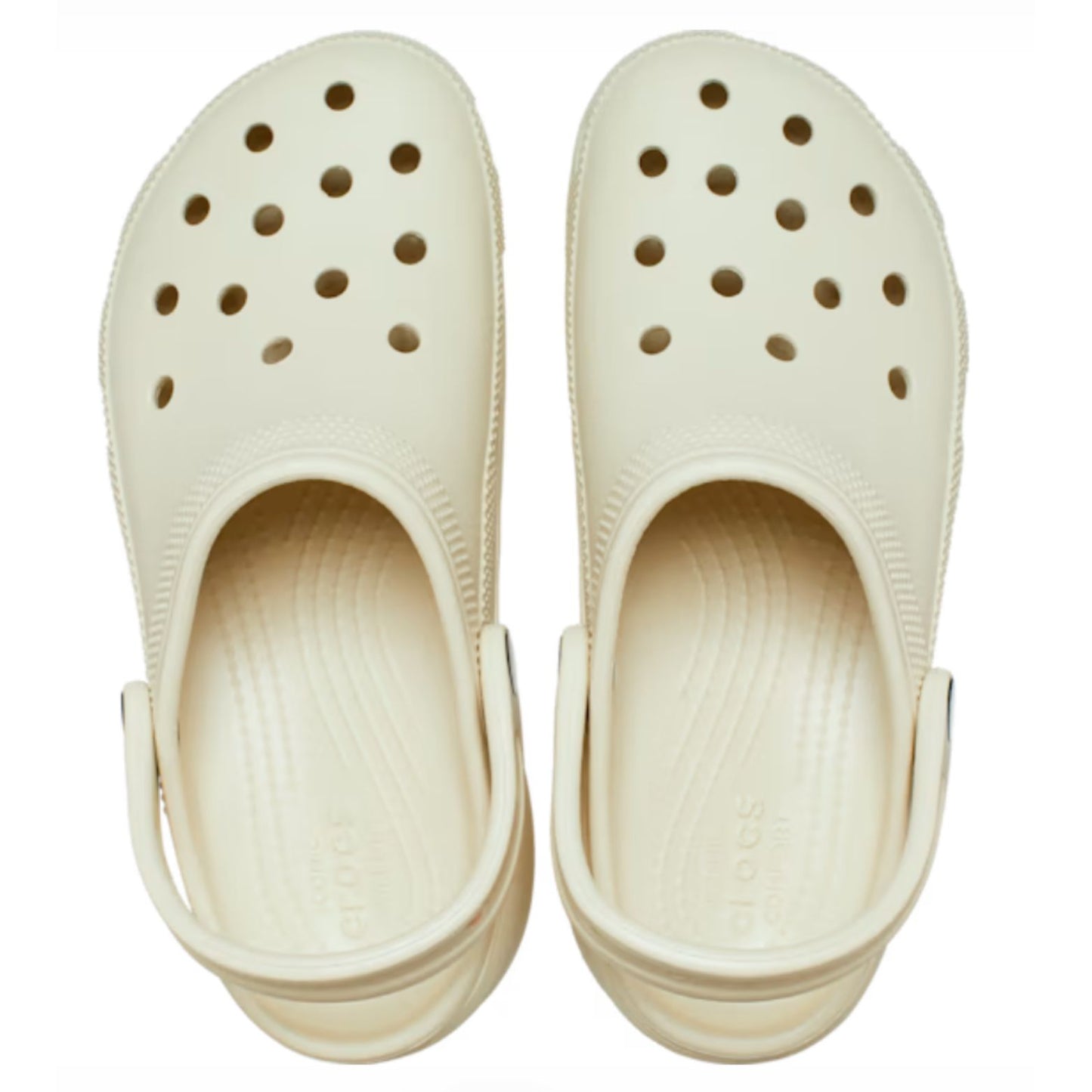 CROCS™ Classic Platform Clog Γυναικείο Ψηλό Σαμπό Bone 2Y2