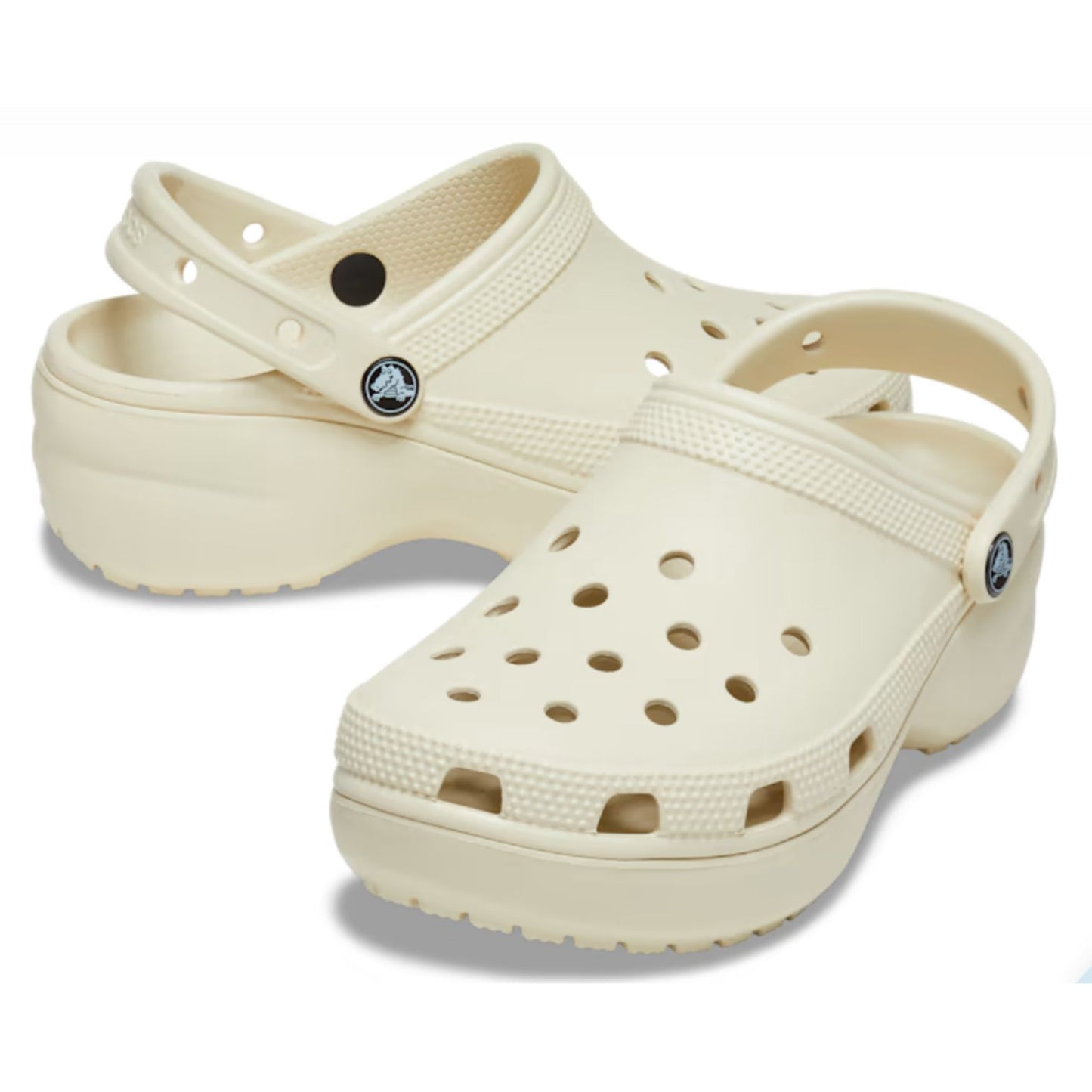 CROCS™ Classic Platform Clog Γυναικείο Ψηλό Σαμπό Bone 2Y2