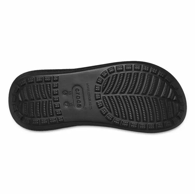 Crocs Crush Slide Γυναικεία Πλατφόρμα Μαύρη