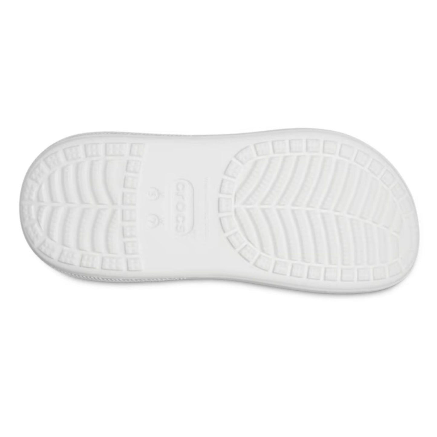 CROCS™ Crush Clog Γυναικείο Σαμπό Πλατφόρμα White 100