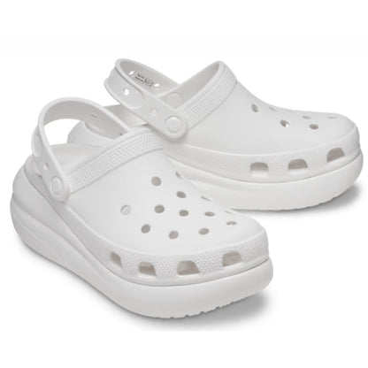 CROCS™ Crush Clog Γυναικείο Σαμπό Πλατφόρμα White 100