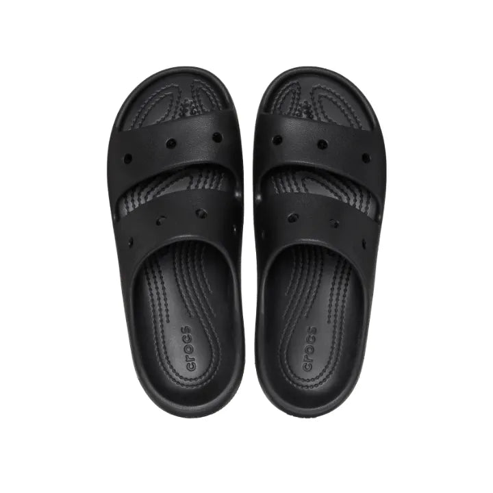 Crocs Classic Sandal v2 Unisex Ανατομική Παντόφλα Μαύρη 001