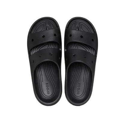 Crocs Classic Sandal v2 Unisex Ανατομική Παντόφλα Μαύρη 001