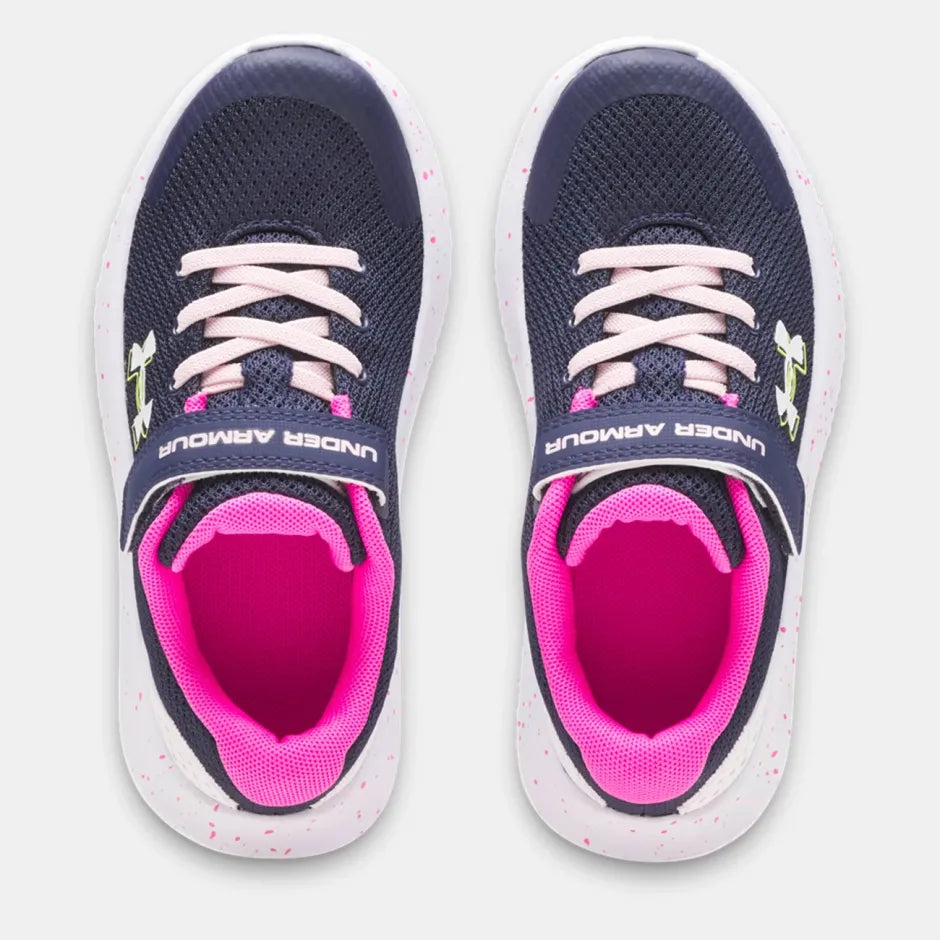 Under Armour UA GPS Surge 4 AC παιδικό αθλητικό μπλε-ροζ, όψη από πάνω