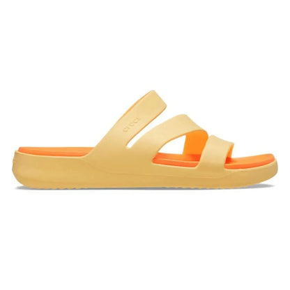 Crocs Getaway Strappy Γυναικεία Ανατομική Παντόφλα Golden Hour 78Z