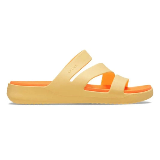 Crocs Getaway Strappy Γυναικεία Ανατομική Παντόφλα Golden Hour 78Z