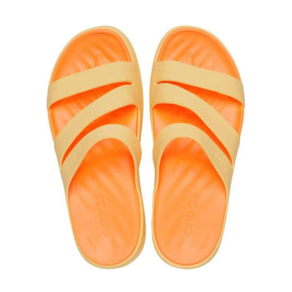 Crocs Getaway Strappy Γυναικεία Ανατομική Παντόφλα Golden Hour 78Z