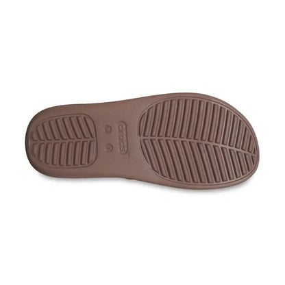Crocs Getaway Strappy Γυναικεία Ανατομική Παντόφλα Καφέ 0LF