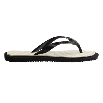 Havaianas Top Square Fusion FC Black Ecru πλάγια έξω
