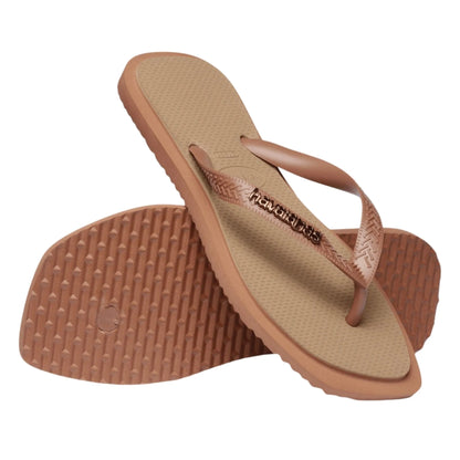 Havaianas Top Square Fusion FC Brown 3/4 έξω ζευγάρι