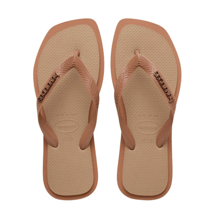 Havaianas Top Square Fusion FC Brown πάνω όψη