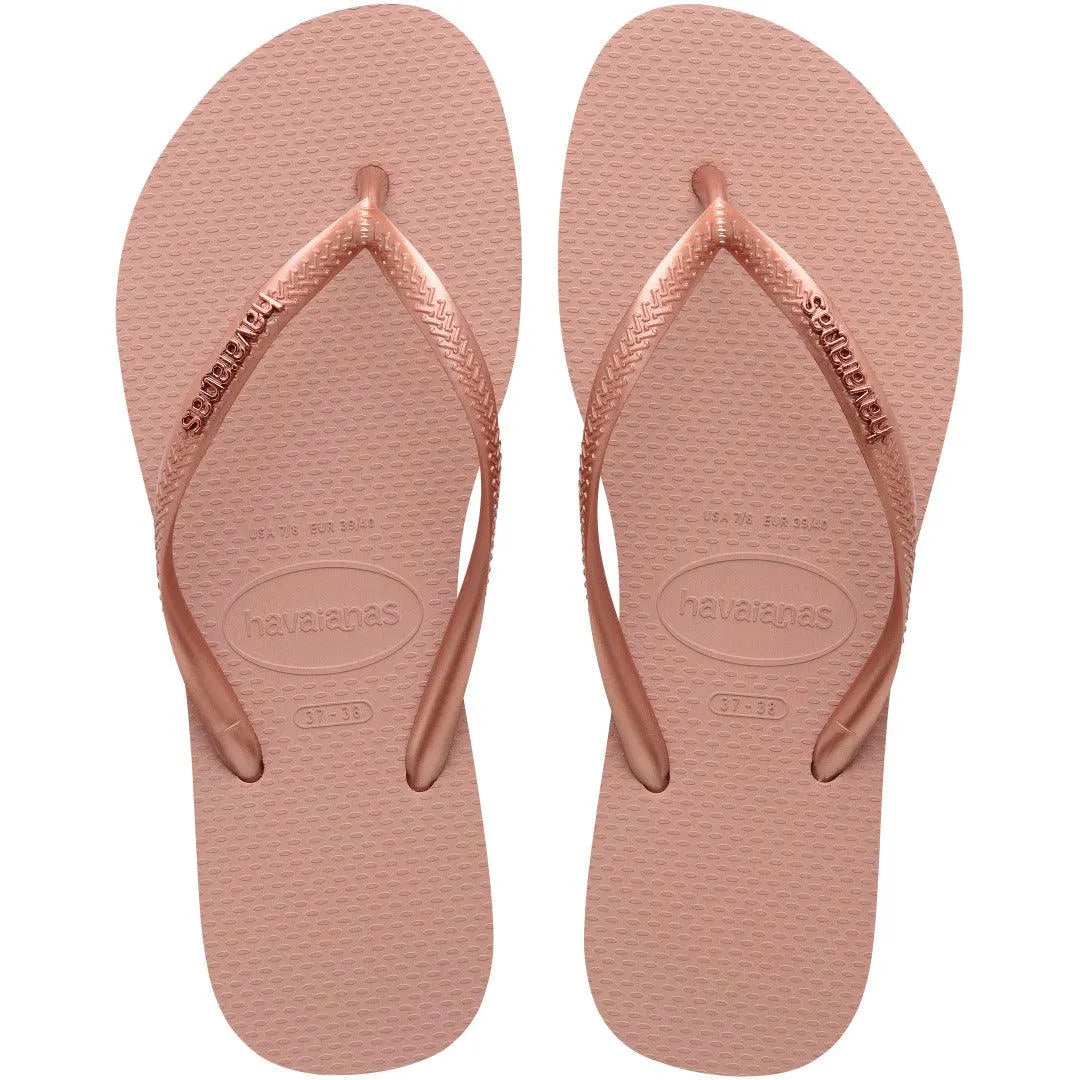 Hawaianas Rosa Crocus Slim Logo Metallic Λήψη από πάνω