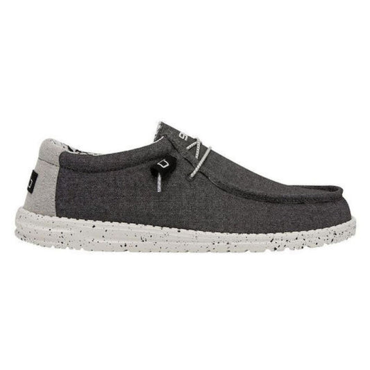 HEY DUDE Wally Stretch Canvas Ανδρικά Μοκασίνια Opal Black